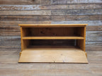 Vintage Pine Media Unit TV Stand Drop Down Front Cabinet Gaming Storage