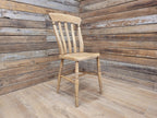 Antique Oak and Elm Lathe Back Chair Country Windsor Kitchen Chair