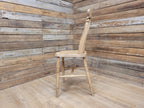 Antique Oak and Elm Lathe Back Chair Country Windsor Kitchen Chair