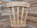 Antique Oak and Elm Lathe Back Chair Country Windsor Kitchen Chair