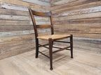 Arts & Crafts Rush Seat Ladder Back Chair c1900 Antique