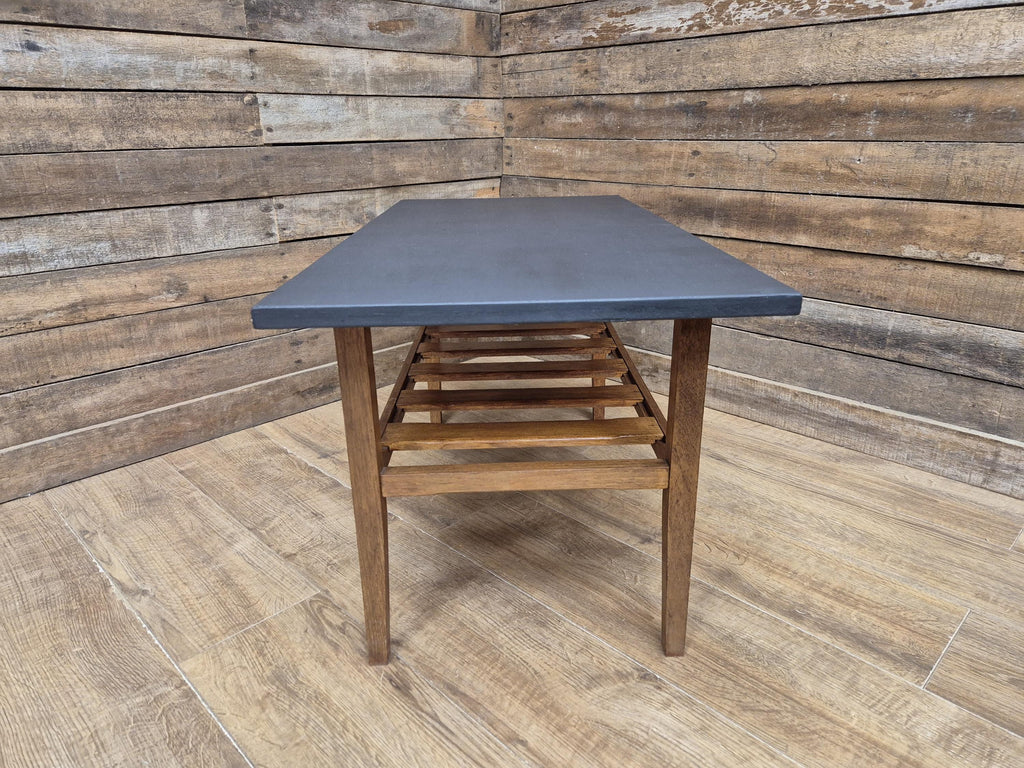 Vintage Mid Century Teak Coffee Table With Magazine Shelf Great Retro Design