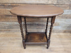 Barley Twist Vintage Oak Side Table Hall Wine Lamp Table Plant Stand