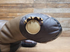 Vintage Leather Turtle Footstool Patchwork Animal Pouffe