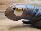 Vintage Leather Turtle Footstool Patchwork Animal Pouffe