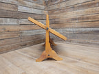 Air Ministry Mid Century Oak Free Standing Table Mirror Stamped A.M Crown