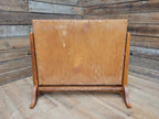 Air Ministry Mid Century Oak Free Standing Table Mirror Stamped A.M Crown
