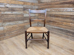 Arts & Crafts Rush Seat Ladder Back Chair c1900 Antique
