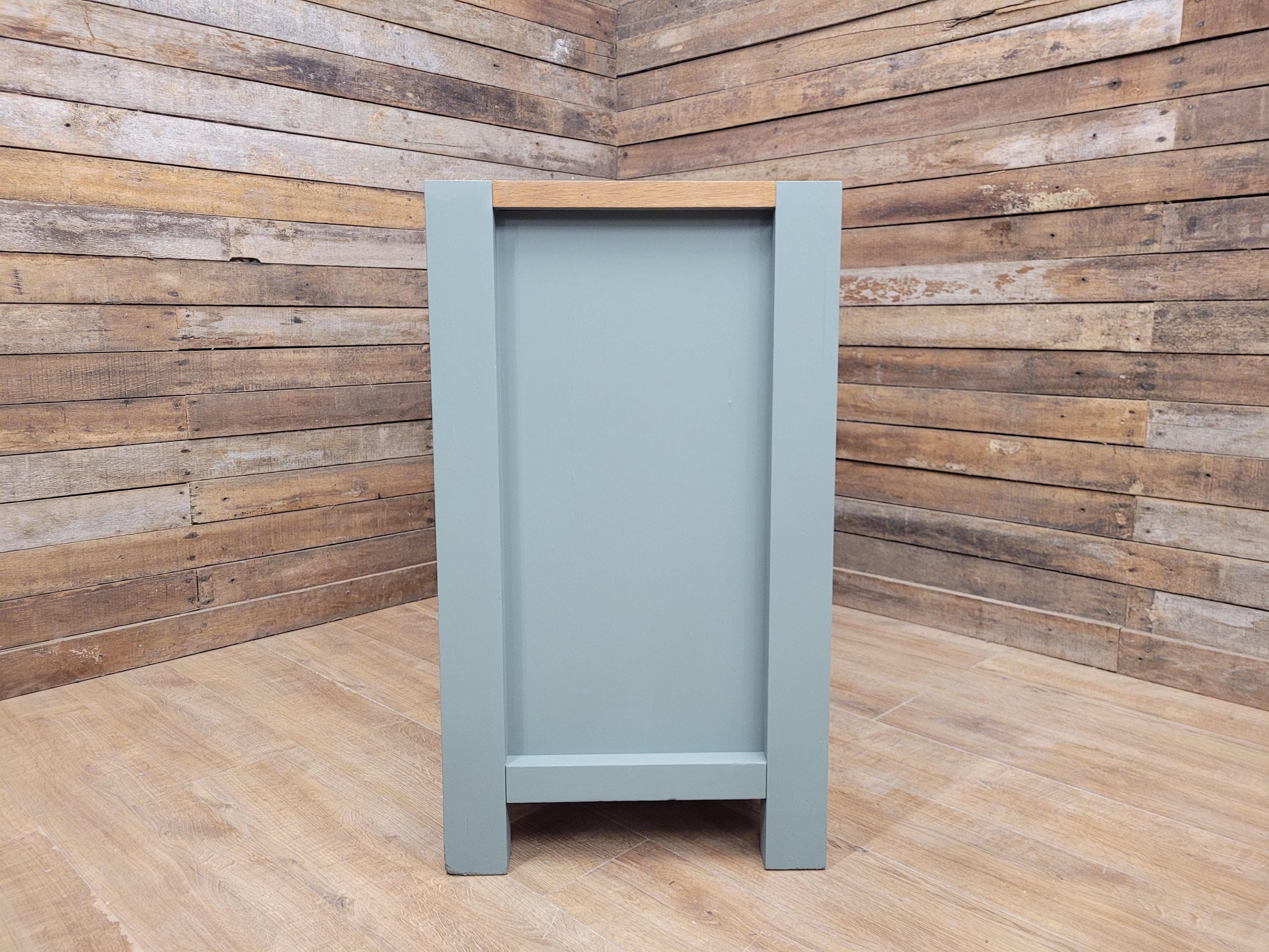 Painted Oak Sideboard 2 Door 2 Drawer Fusion Paint Carriage House Green Cupboard