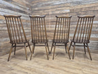Ercol Goldsmith Chairs Elm Golden Dawn Mid Century Set Of Four Retro Chic