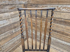 Oak Rush Seat Barley Twist Low Chair Early 20thC Antique Country Child Stool