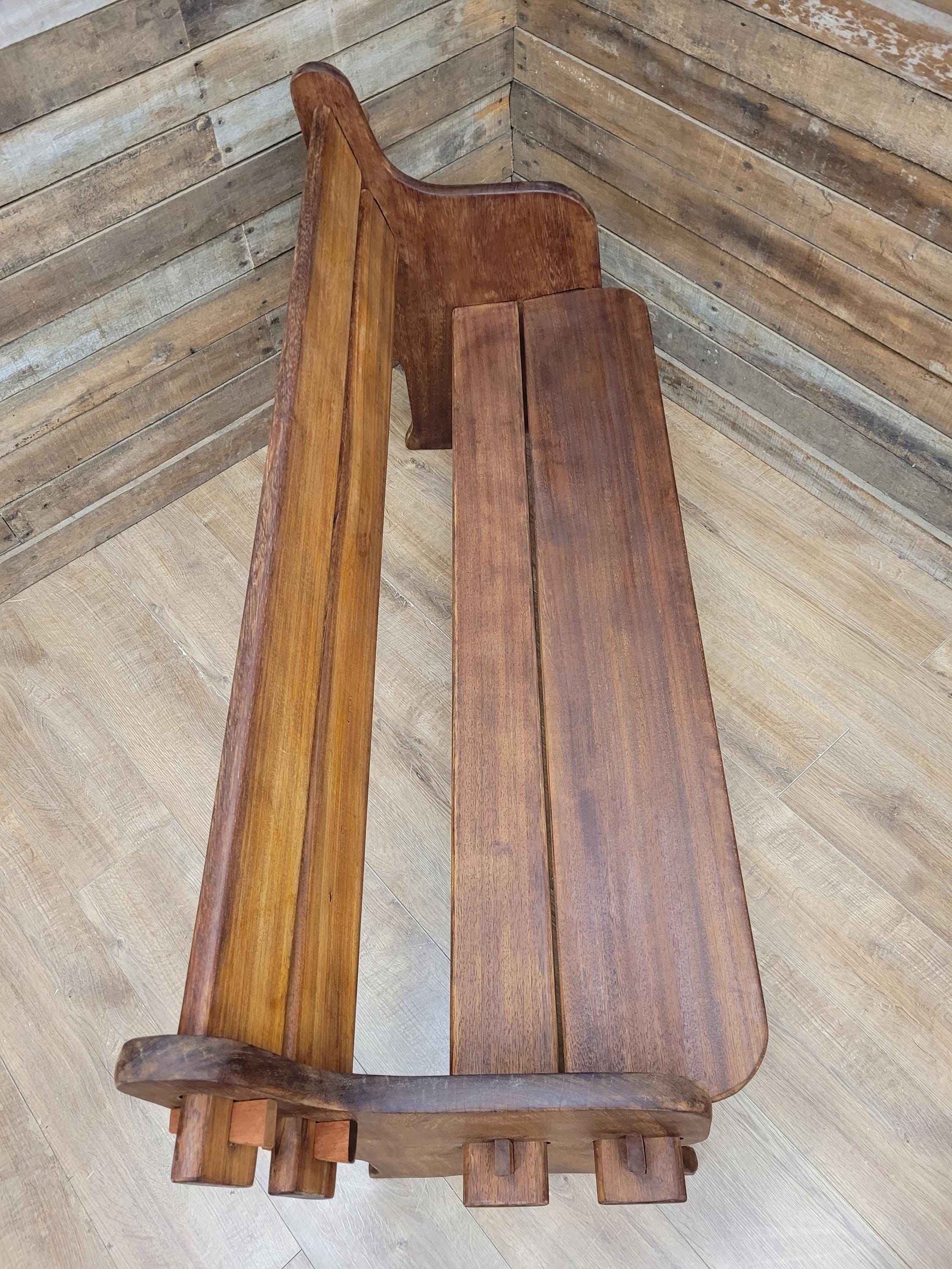 Hattersley Keighley Teak Bench Church Pew Style Hall Bench Solid Wood Seating