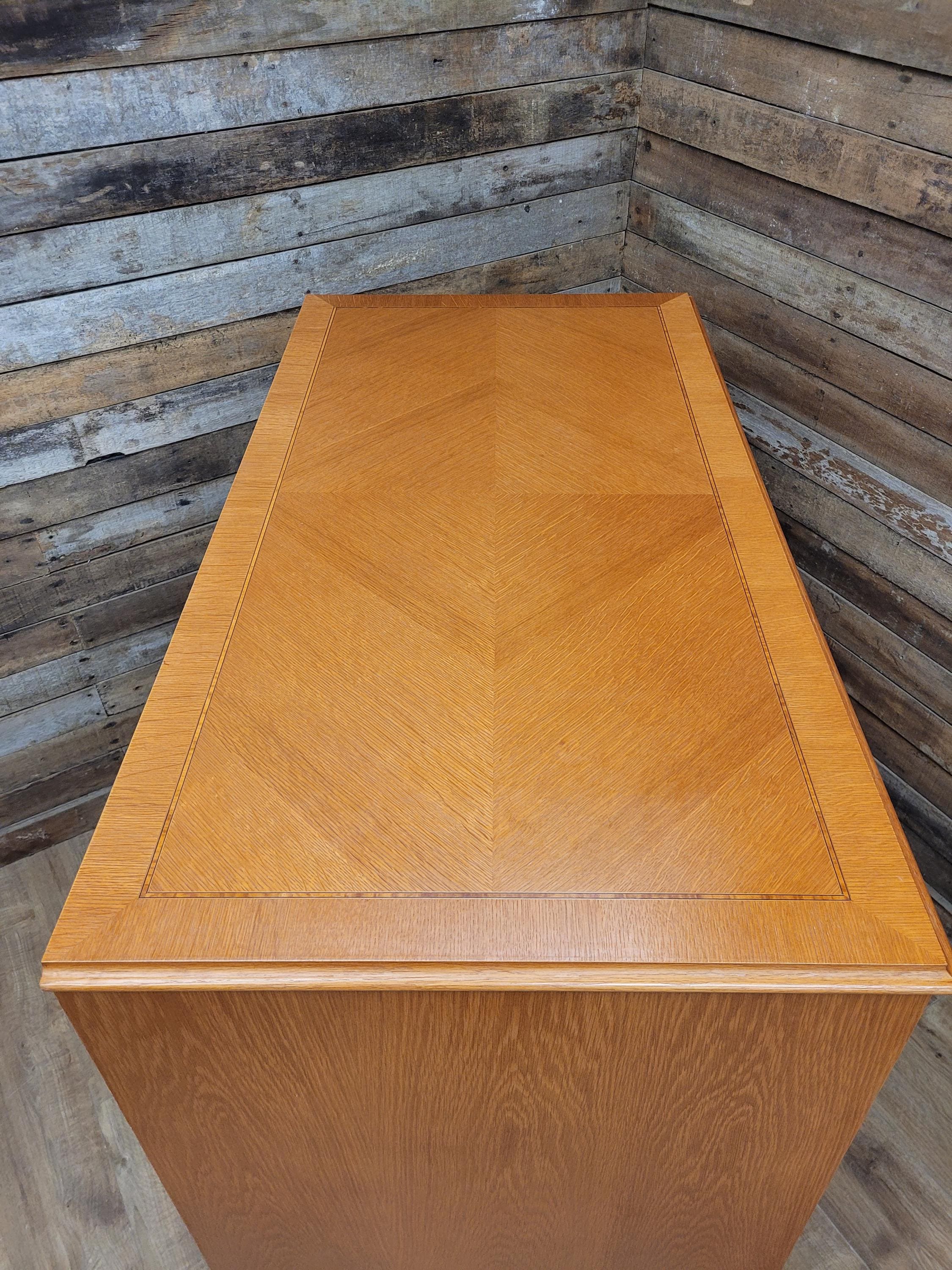 Vintage Large Ten Drawer Chest Cabriole Legs Inlaid Top Chest Of Drawers