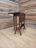 Mahogany Sutherland Drop Leaf Occasional Table Antique Gateleg On Castors