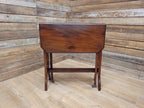 Mahogany Sutherland Drop Leaf Occasional Table Antique Gateleg On Castors