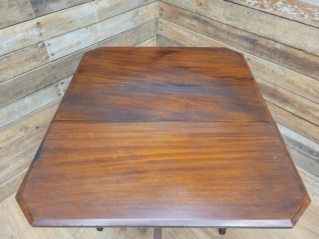 Mahogany Sutherland Drop Leaf Occasional Table Antique Gateleg On Castors