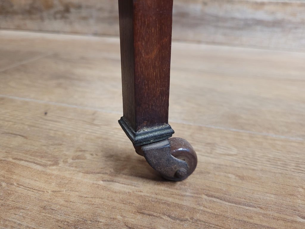 Mahogany Sutherland Drop Leaf Occasional Table Antique Gateleg On Castors