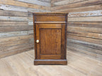 Vintage Oak Single Door Pot Cupboard Display Stand or Bedside Cabinet