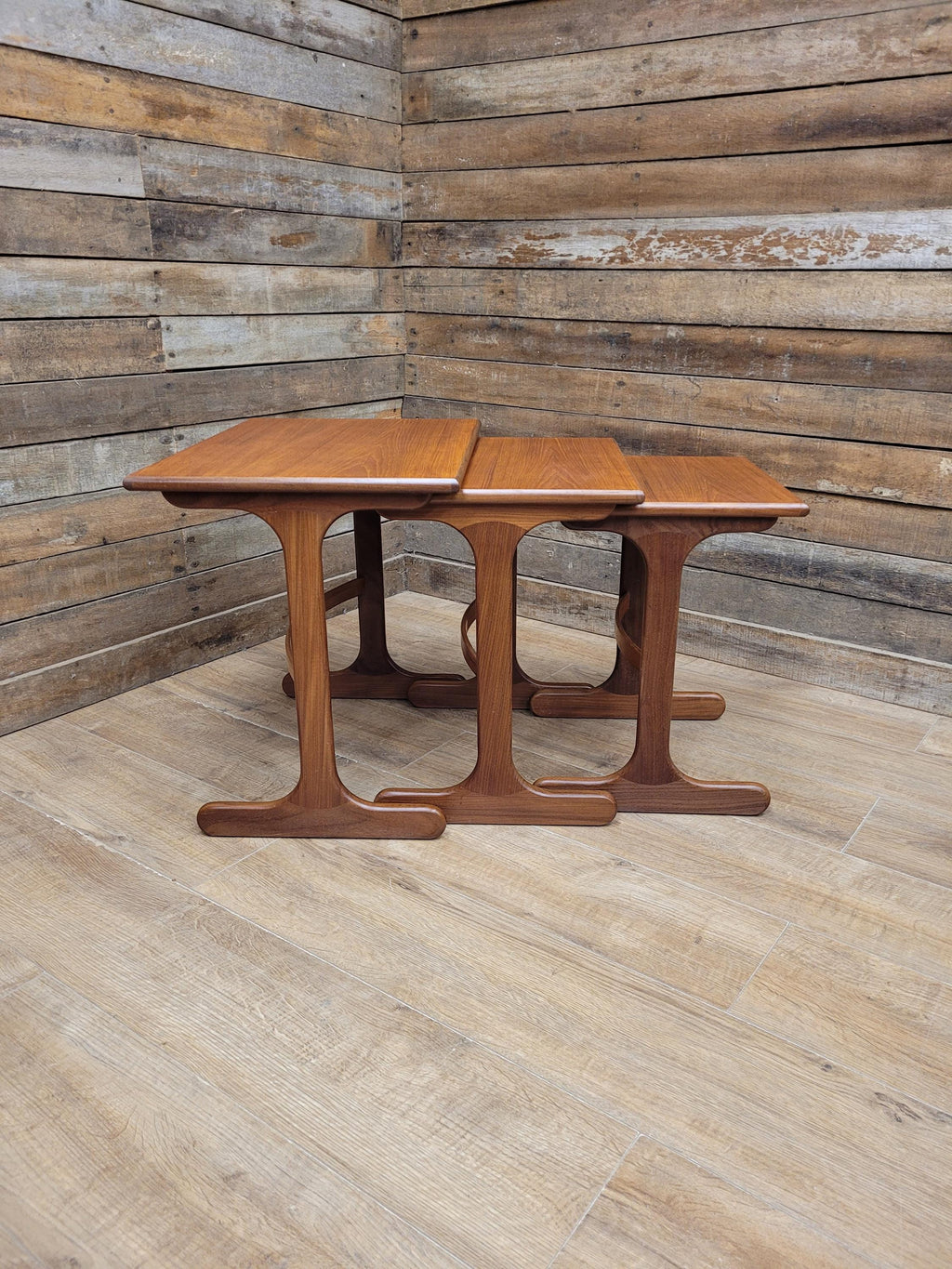 G Plan Nest Tables Teak Mid Century Curved Base Vintage Side Tables Retro Chic