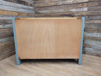 Painted Oak Sideboard 2 Door 2 Drawer Fusion Paint Carriage House Green Cupboard