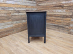 Distressed Three Drawer Chest Black Painted Wooden Chest Antique Style