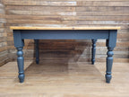 Farmhouse Pine Dining Table Pine Top Removable Legs Painted With Fusion Paint