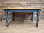 Farmhouse Pine Dining Table Pine Top Removable Legs Painted With Fusion Paint