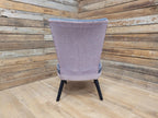 Mid Century Accent Chair Upholstered Fabric Lounge Bedroom Chair Retro Chic