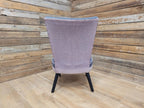 Mid Century Accent Chair Upholstered Fabric Lounge Bedroom Chair Retro Chic