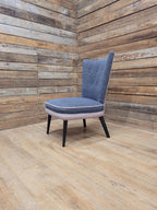 Mid Century Accent Chair Upholstered Fabric Lounge Bedroom Chair Retro Chic
