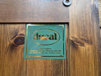 Ducal Pine Display Cabinet Glazed Doors Vintage Storage Cupboard