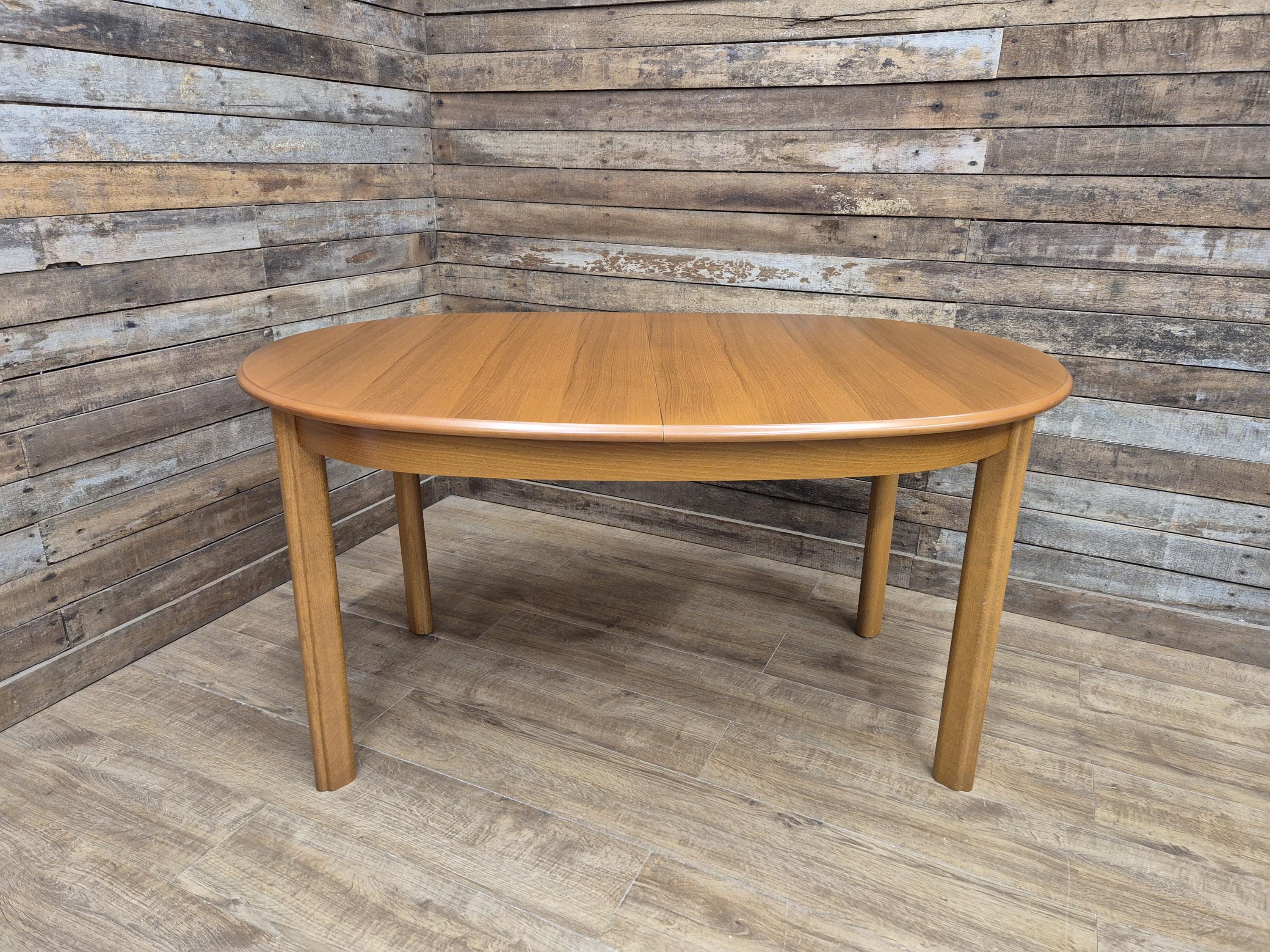 MCM Teak Extending Dining Table Morris Of Glasgow Mid Century Retro Chic