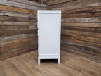Vintage White Chest Drawers Painted Wooden Tallboy Storage Unit
