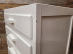 Vintage White Chest Drawers Painted Wooden Tallboy Storage Unit