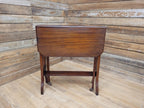 Mahogany Sutherland Drop Leaf Occasional Table Antique Gateleg On Castors