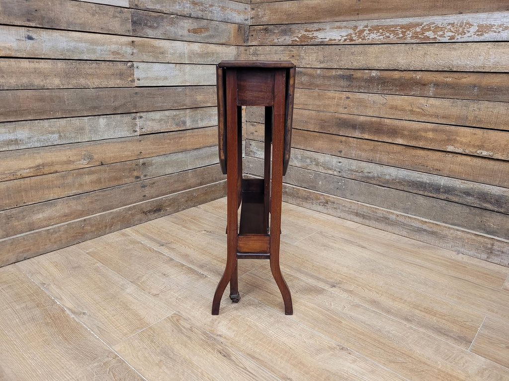 Mahogany Sutherland Drop Leaf Occasional Table Antique Gateleg On Castors