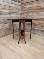 Mahogany Sutherland Drop Leaf Occasional Table Antique Gateleg On Castors