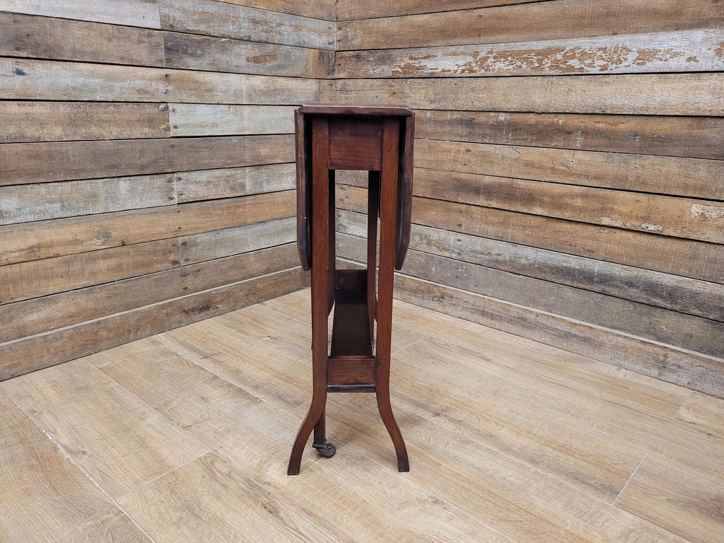 Mahogany Sutherland Drop Leaf Occasional Table Antique Gateleg On Castors