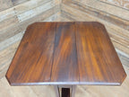 Mahogany Sutherland Drop Leaf Occasional Table Antique Gateleg On Castors