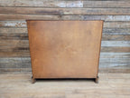 Wood Bros Old Charm Oak Bookcase Vintage Carved Cupboard Drawer Cabinet
