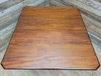 Victorian Mahogany Drop Leaf Table With Drawer On Turned Legs Antique Gate Leg
