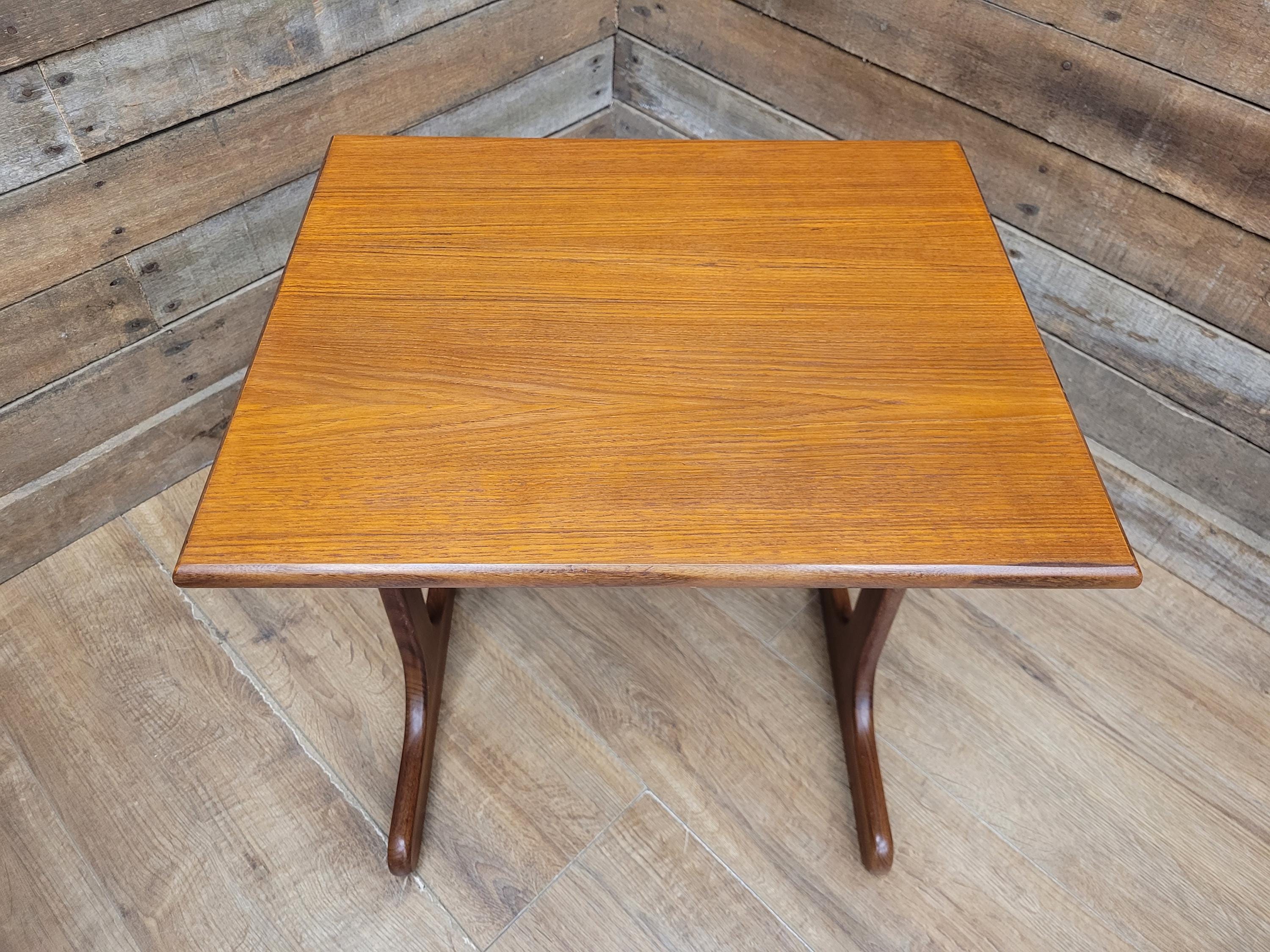 G Plan Nest Tables Teak Mid Century Curved Base Vintage Side Tables Retro Chic