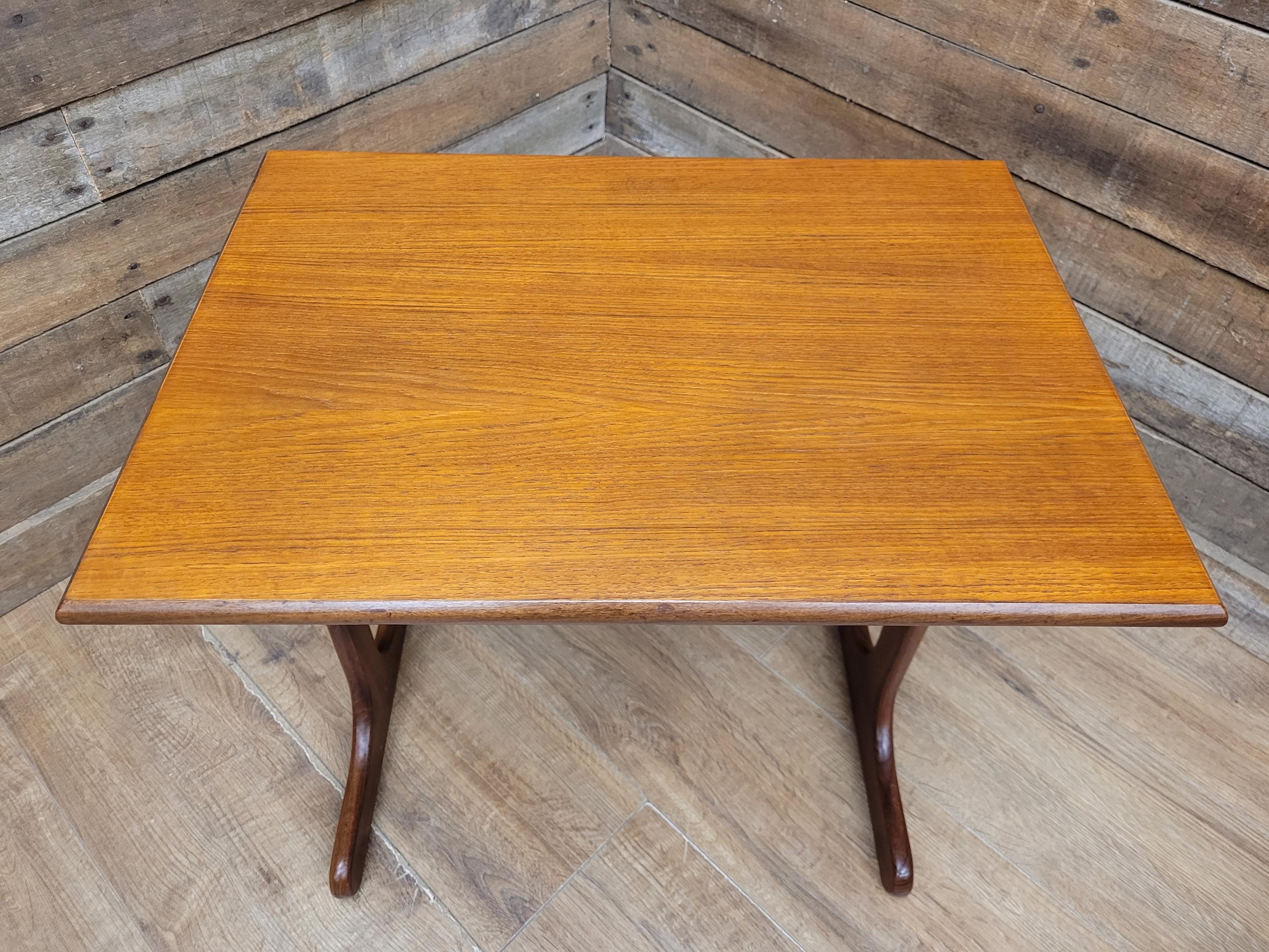 G Plan Nest Tables Teak Mid Century Curved Base Vintage Side Tables Retro Chic