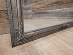 Large Silver Bevell Edge Wall Mirror Vintage Ornate Decorative Frame