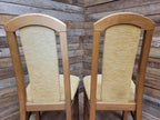 HJ Berry Teak Dining Chairs Upholstered Mid Century Set Four Retro Chic