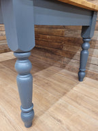 Farmhouse Pine Dining Table Pine Top Removable Legs Painted With Fusion Paint