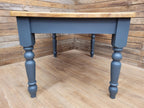 Farmhouse Pine Dining Table Pine Top Removable Legs Painted With Fusion Paint