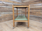 Teak Drinks Trolley Military Marked Mid Century Bar Cart Cocktail Trolley