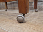 Teak Drinks Trolley Military Marked Mid Century Bar Cart Cocktail Trolley