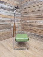 Teak Valet Mens Butler Clothes Stand Vintage Mid Century With Stool Retro Chic